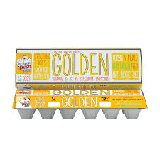 FARM FRESH EGGS GOLDEN 12 PIECES