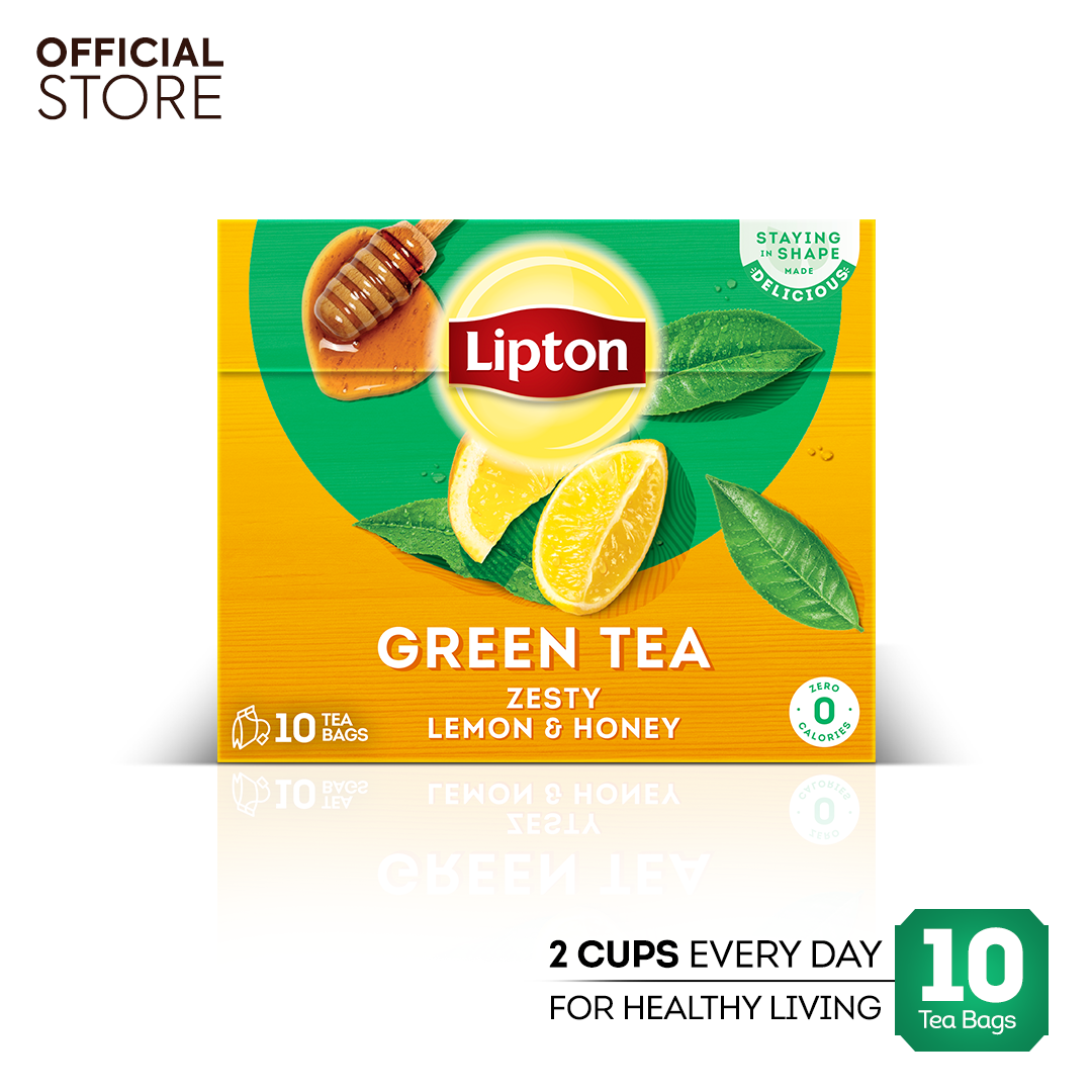 LIPTON GREEN TEA ZESTY LEMON & HONEY 10S