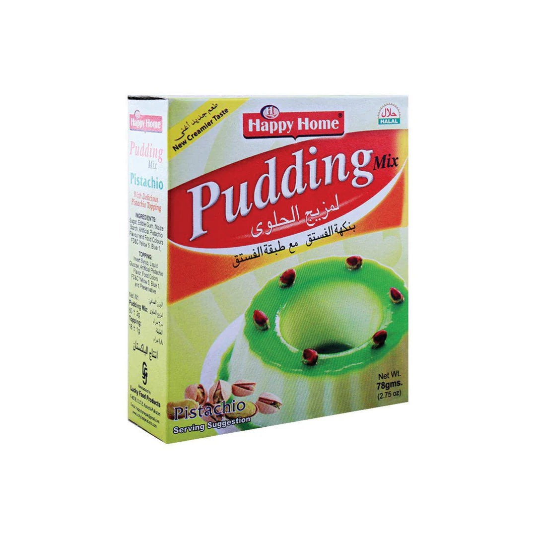 HAPPY HOME PISTACHIO PUDDING MIX 78G