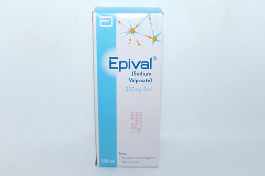 EPIVAL 250MG SYRUP 120ML 1S