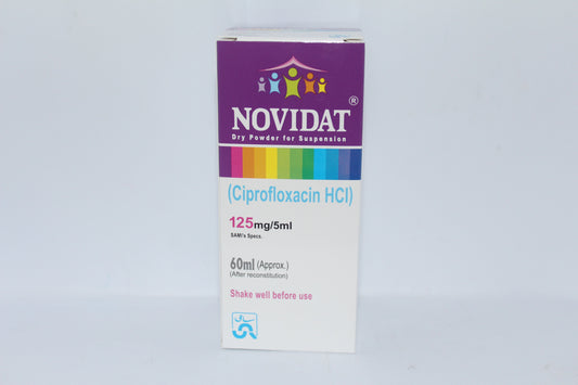 NOVIDAT SUSPENSION 125MG 60ML 1S