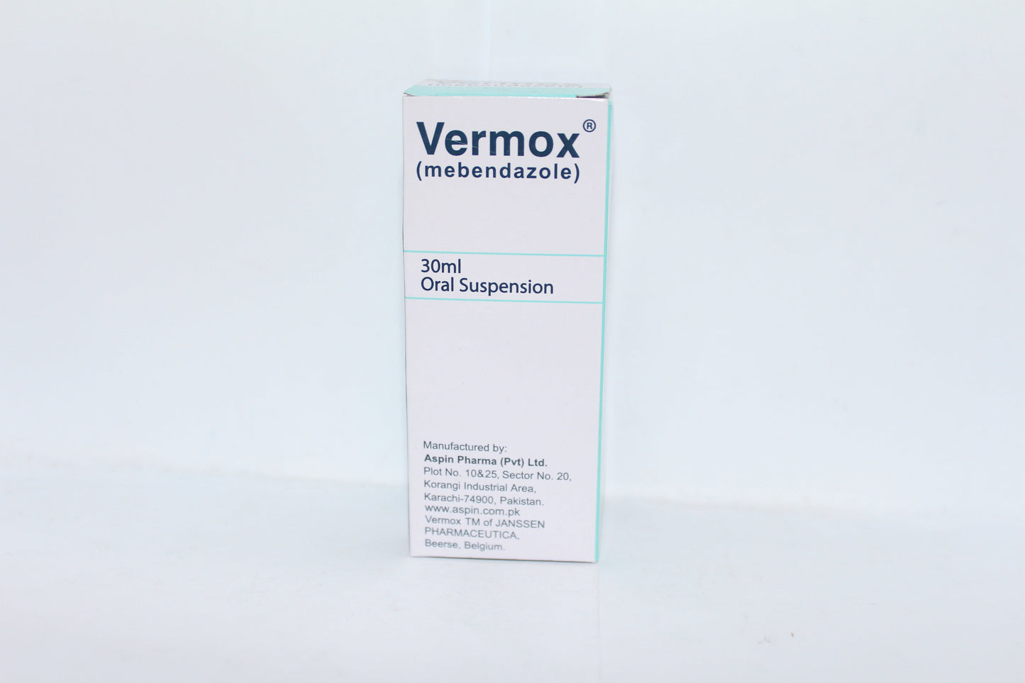 VERMOX SUSPENSION 100MG 30ML 1S