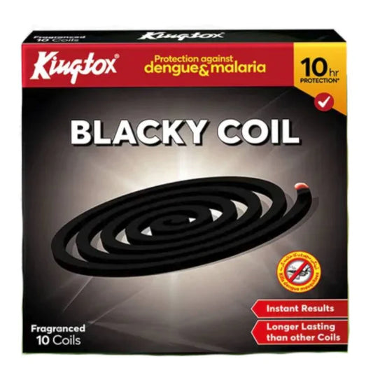 KINGTOX MOSQUITO COIL BLACKY EXTRA POWER 10PC PACK