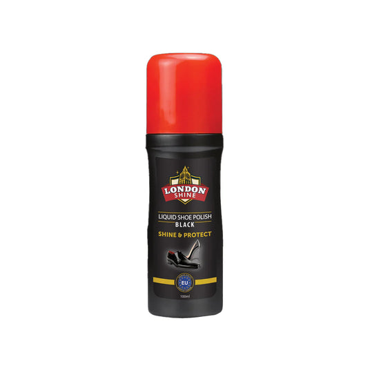 LONDON SHINE LIQUID SHOE POLISH BLACK 100ML