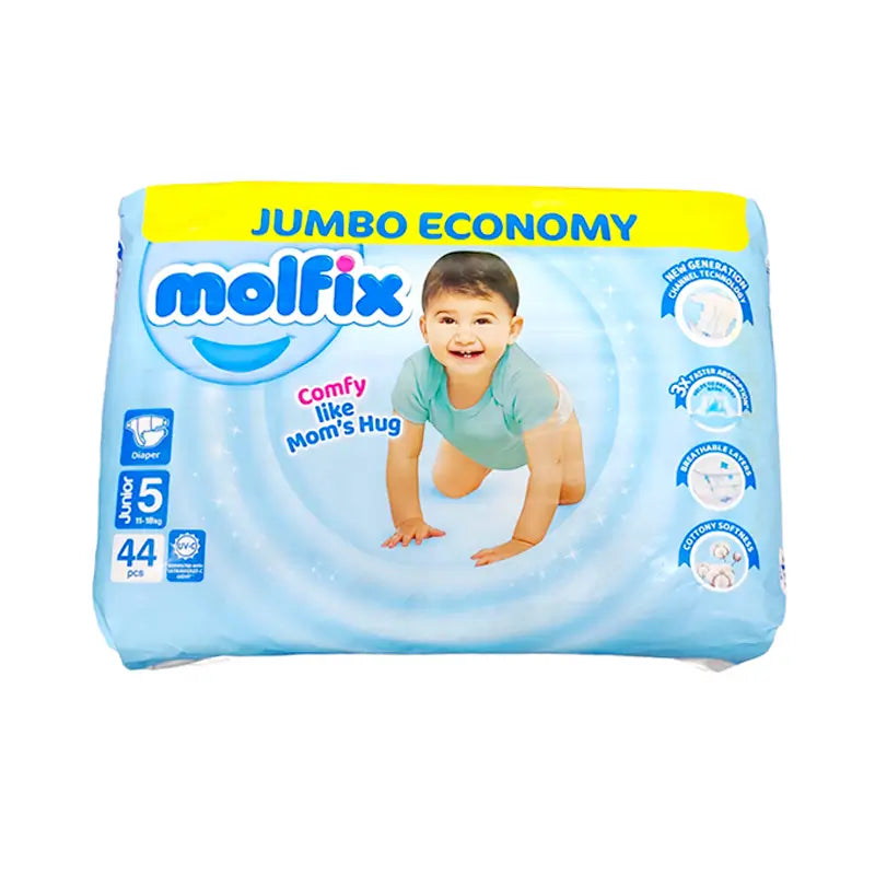 MOLFIX JUMBO DIAPERS 5 JUNIOR 1X44S