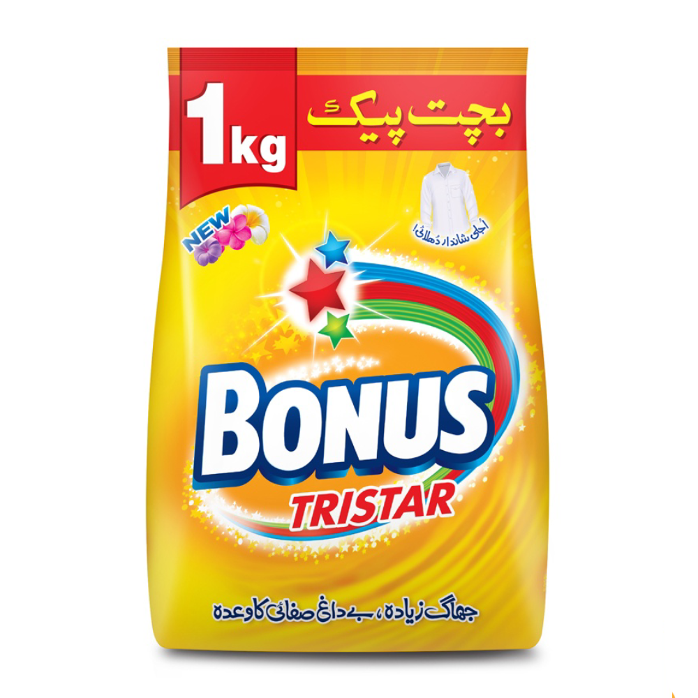 BONUS DETERGENT POWDER TRISTAR 1000 GM