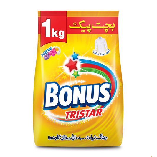 BONUS DETERGENT POWDER TRISTAR 1000 GM
