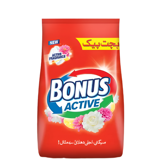BONUS WASHING POWDER ACTIVE POUCH 750 GM