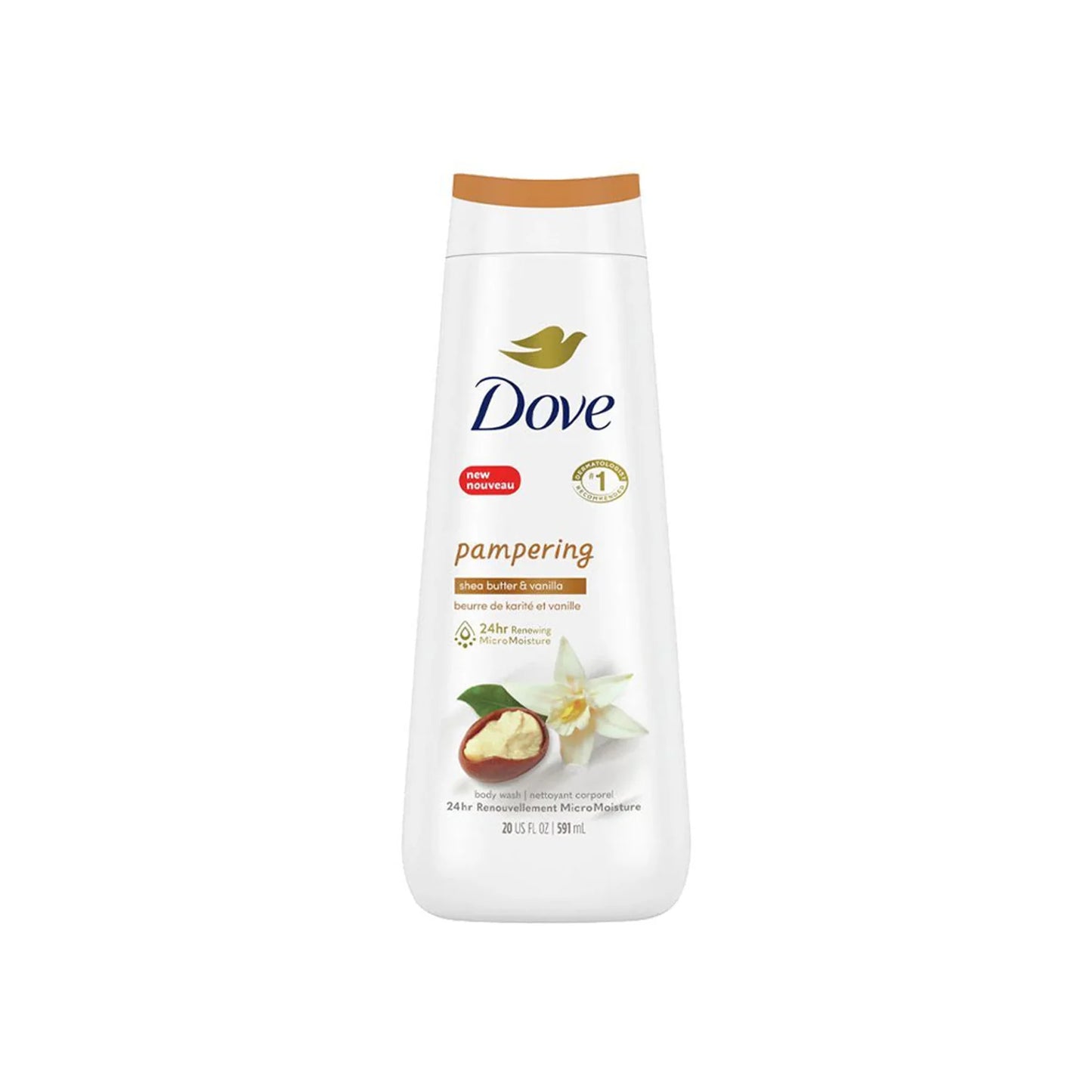 DOVE PAMPERING BODY WASH SHEA BUTTER & VANILLA 591 ML