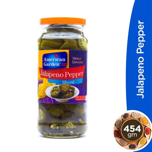 AMERICAN GARDEN JALAPENO PEPPERS SLICED 454gm