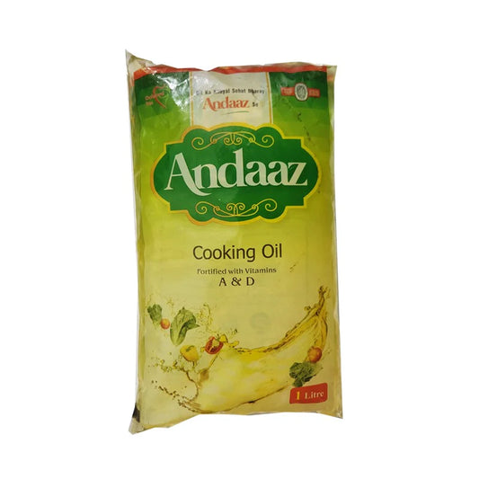 ANDAAZ COOKING OIL 1LTR POCH