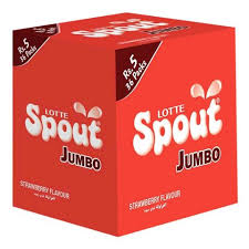 LOTTE SPOUT JUMBO STRAWBERRY (RS 5) 36pcs