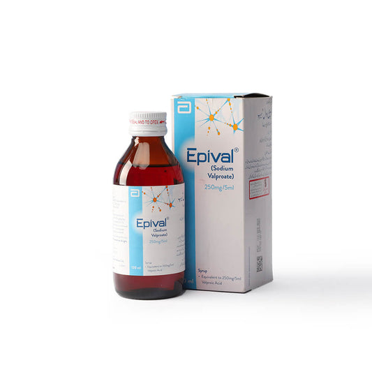 EPIVAL SUSPENSION 250MG 120ML 1S