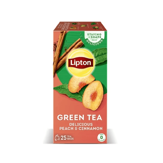 LIPTON GREEN TEA PEACH & CINNAMON 25Pcs