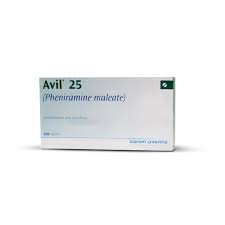 AVIL TABLET 25 MG 5X50S