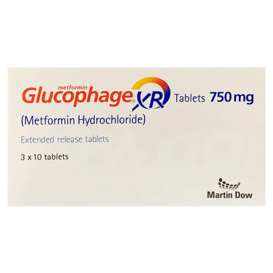 GLUCOPHAGE XR750MG 3X10S