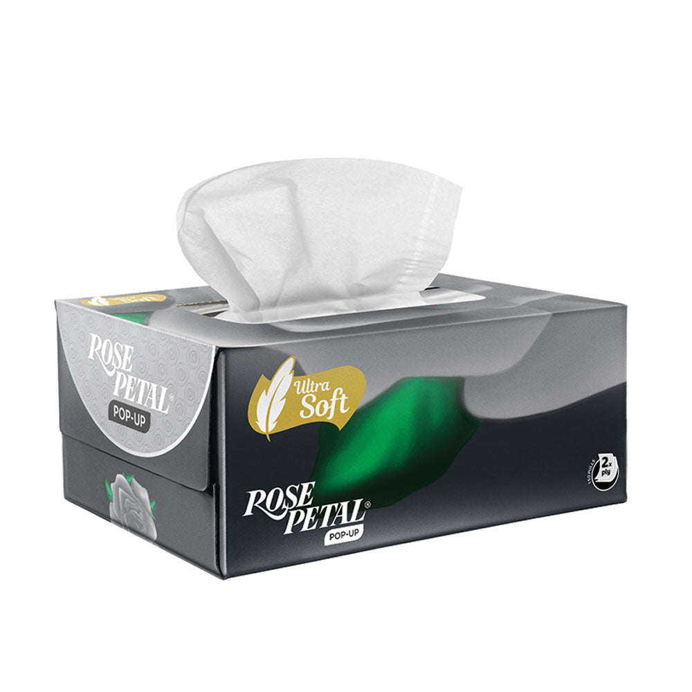 ROSE PETAL TISSUE POP UP ULTRA SOFT 150's