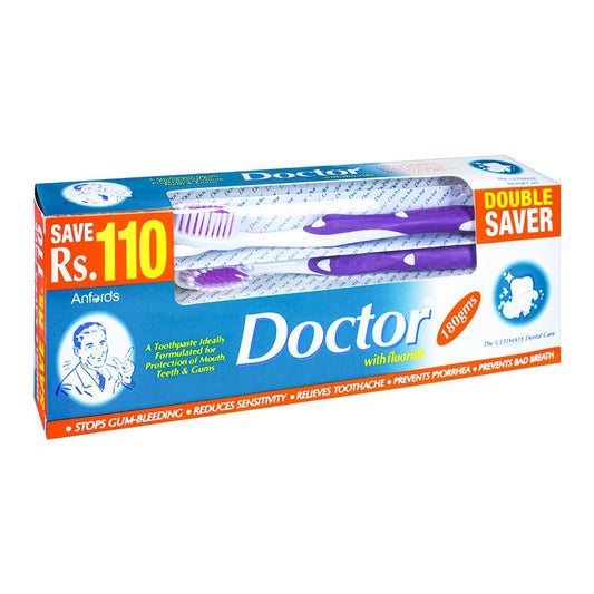 DOCTOR TOOTH PASTE WITH FLIORIDE DOUBLE SAVER 220 GM